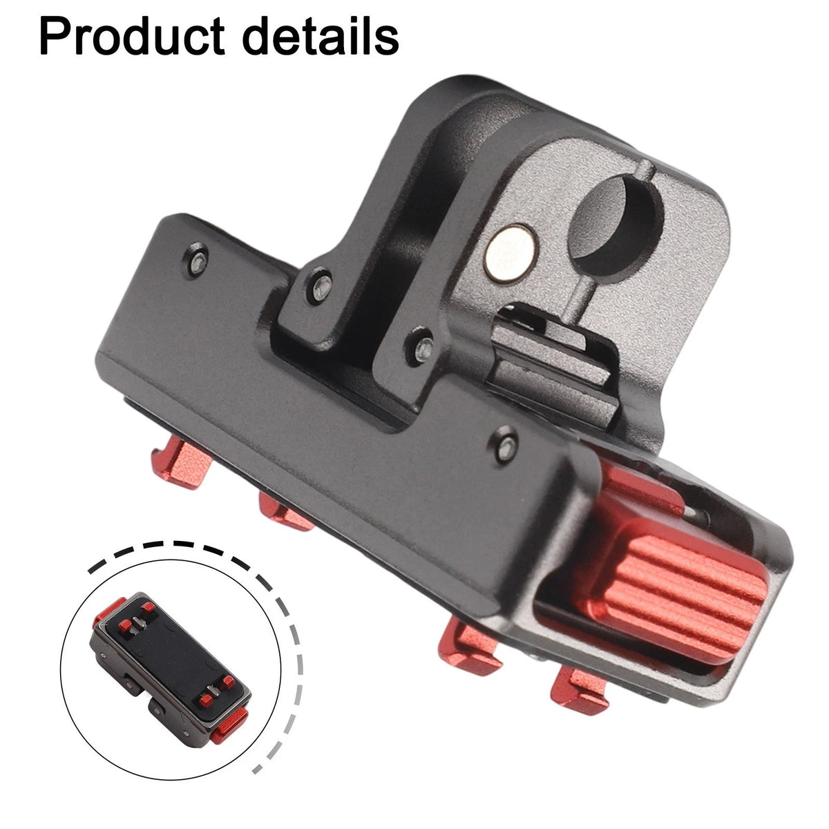 Magnetic Aluminum Base for Insta360 Cameras (Lightweight Travel Accessory)