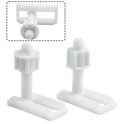 2X Toilet Hinge Screws with Washers for Bathroom Repair Kit