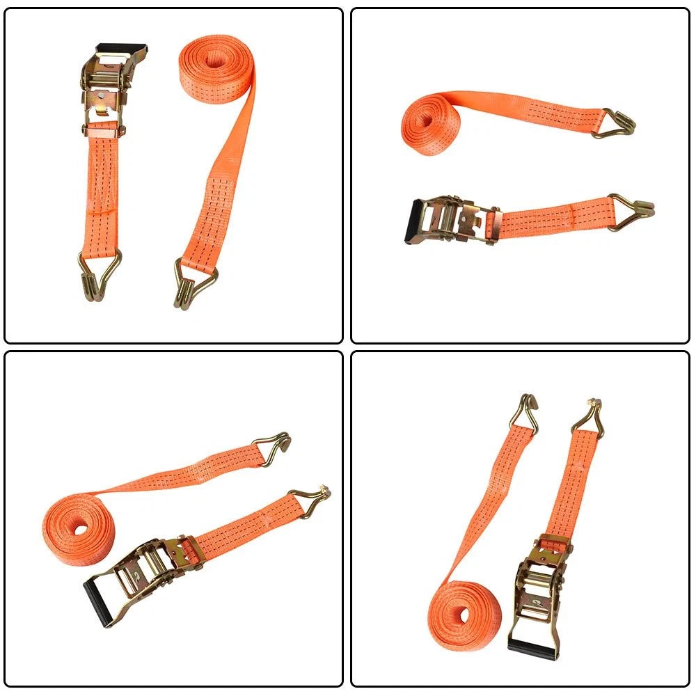 20 Pack Ratchet Tie Down Cargo Straps 1.5" x 15' with J Hooks