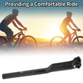 Seat Post 27.2x350mm Height Adjustable for Bike Saddle 3K Gloss Black
