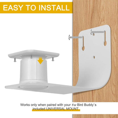 Heavy Duty Wall Mount Bracket for BirdBuddy Outdoor Bird Feeding Kit