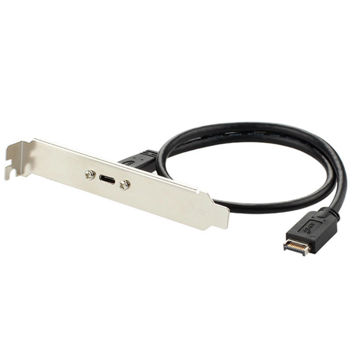 USB 3.1 Type E PCI-E to Type C Female Extension Cable with Bracket
