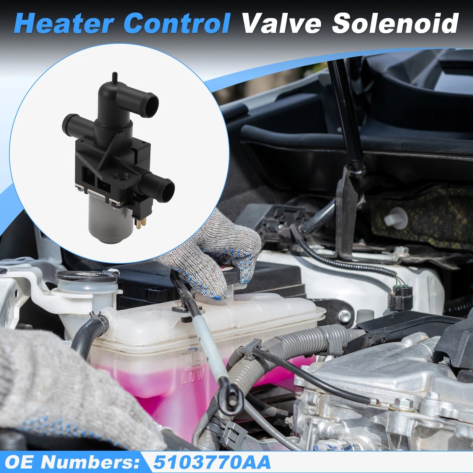Heater Control Valve 5103770AA for Dodge Sprinter 2500 (2003–2006)