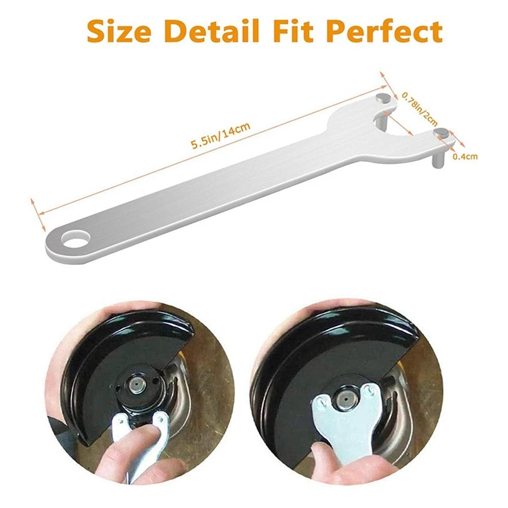 Flange Spanner Wrench for Grinder Replacement with Lock Nut Tool