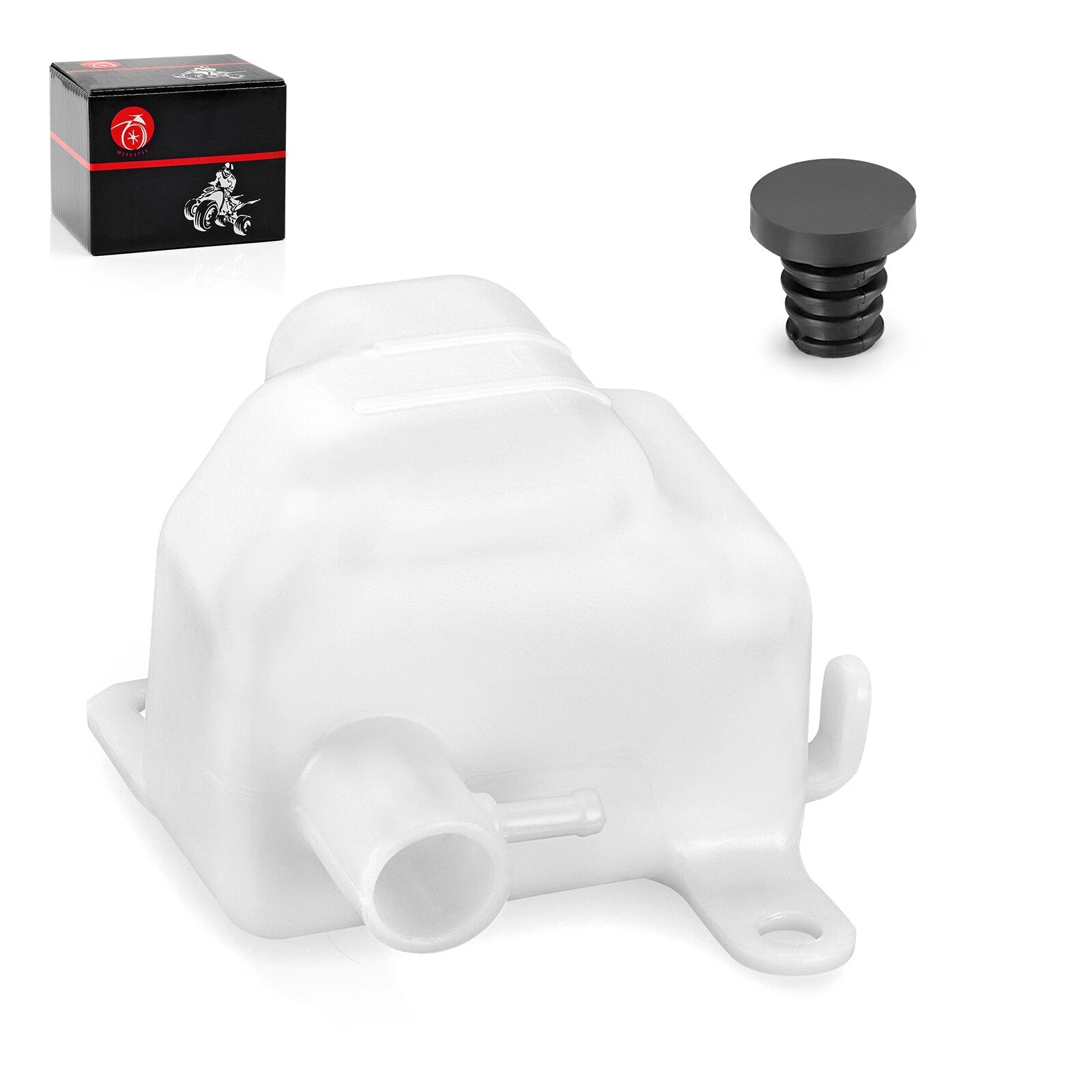 2X Coolant Reservoir Tank & Cap for Suzuki QuadRacer 450 LTR450 (2006–2009)