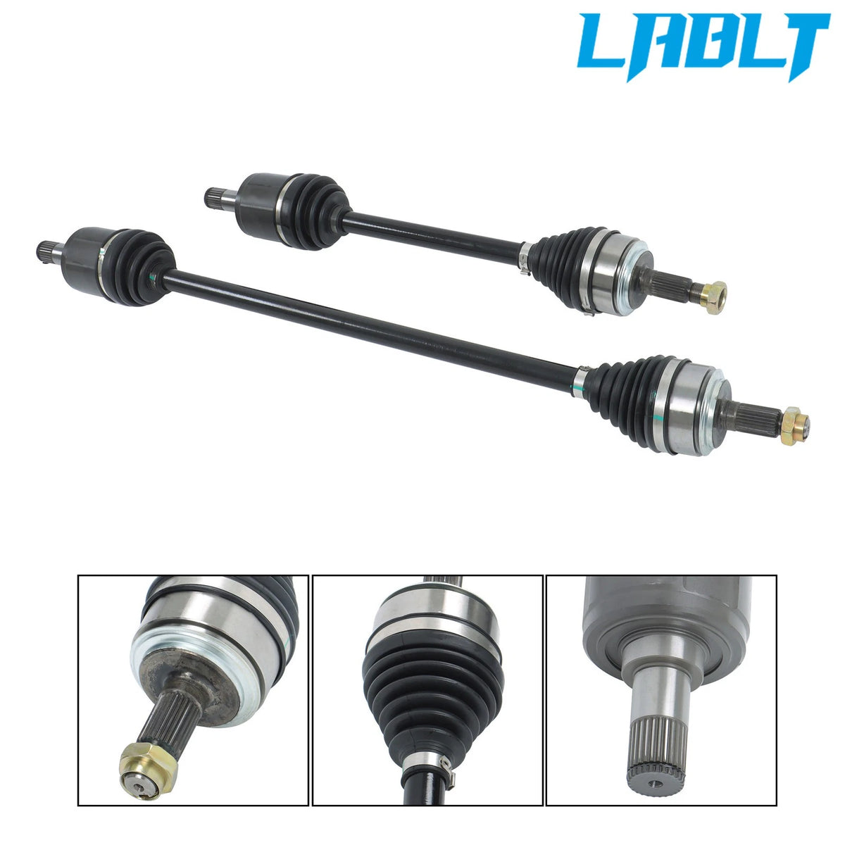 Set of 2 CV Axle Assemblies for Honda Accord (2003–2007) 2.4L Auto