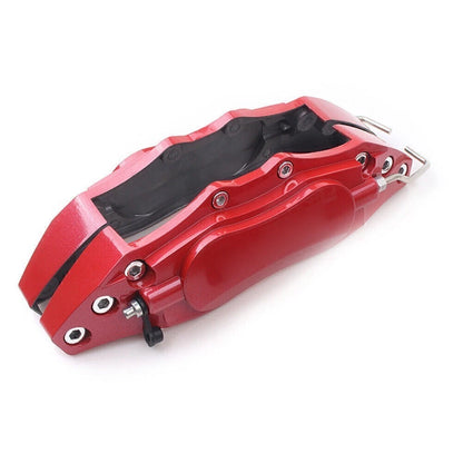 2X 3D Style Disc Brake Caliper Covers Universal Left & Right Red