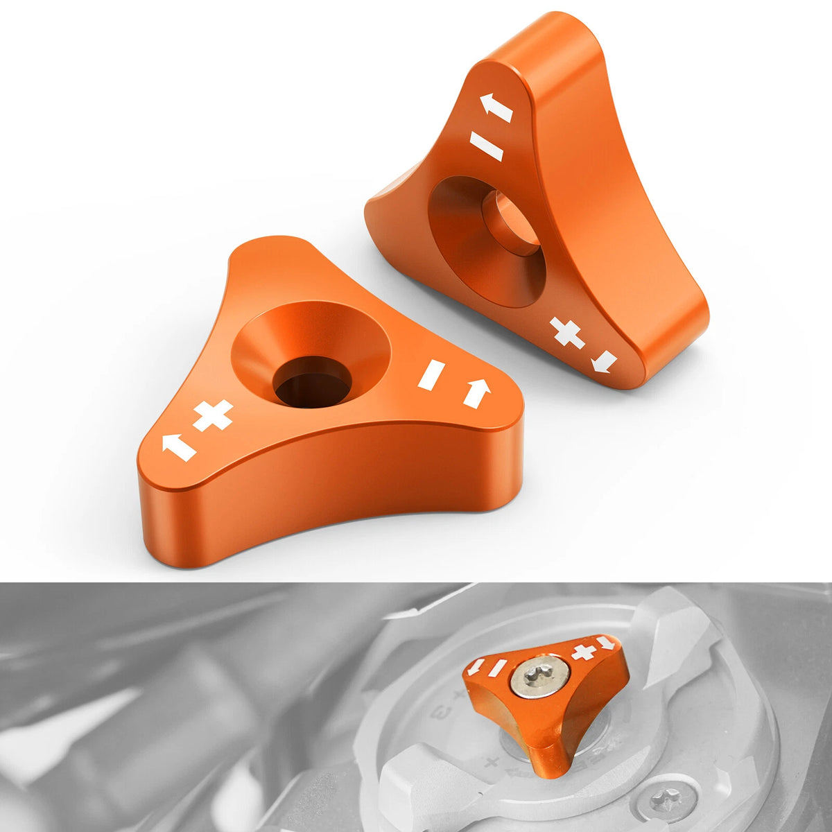 CNC Fork Shock Absorber Adjusters Knob Bolts for KTM Forks (48mm)