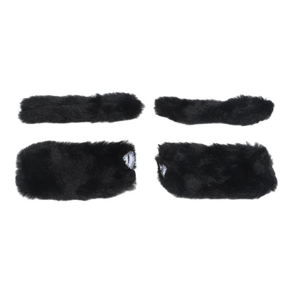 Elastic Plush Motorcycle Handlebar Covers with Brake Lever Sleeves
