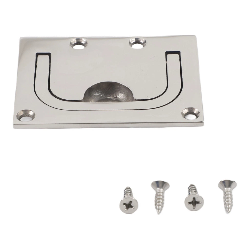 Flush Mount Lifting Handle Ring Pull for Boat (Marine Grade Stainless Steel)