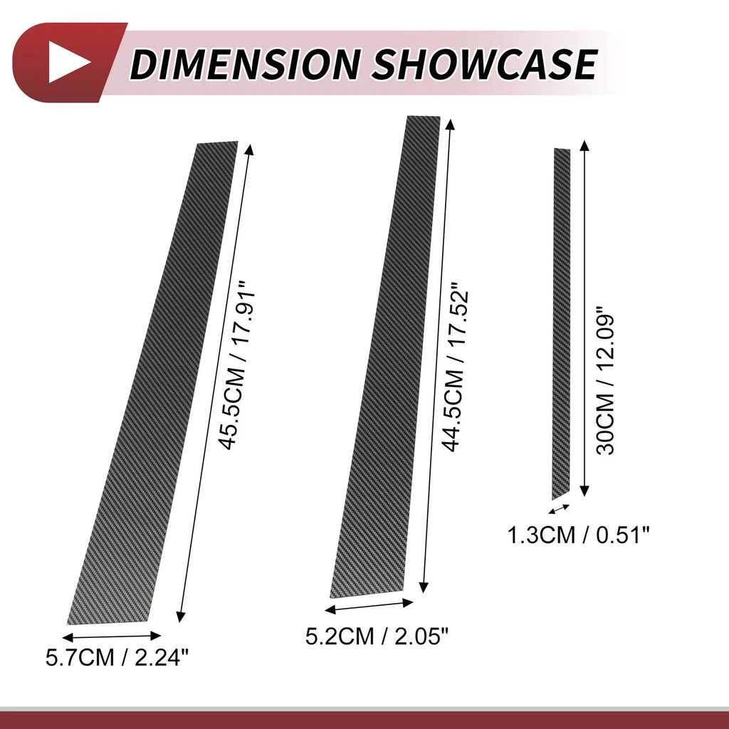 Door Pillar Window Trim Kit for Mitsubishi Lancer (2008–2017)