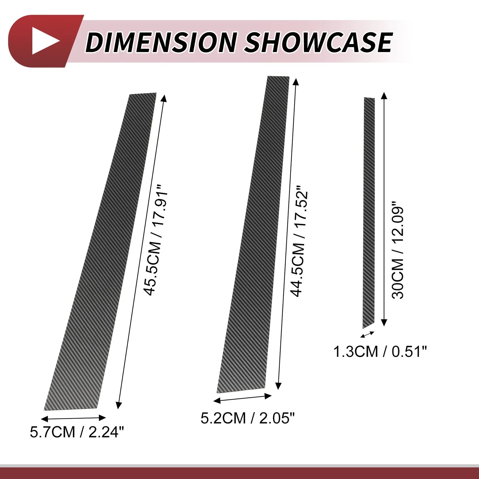 Door Pillar Window Trim Kit for Mitsubishi Lancer (2008–2017)