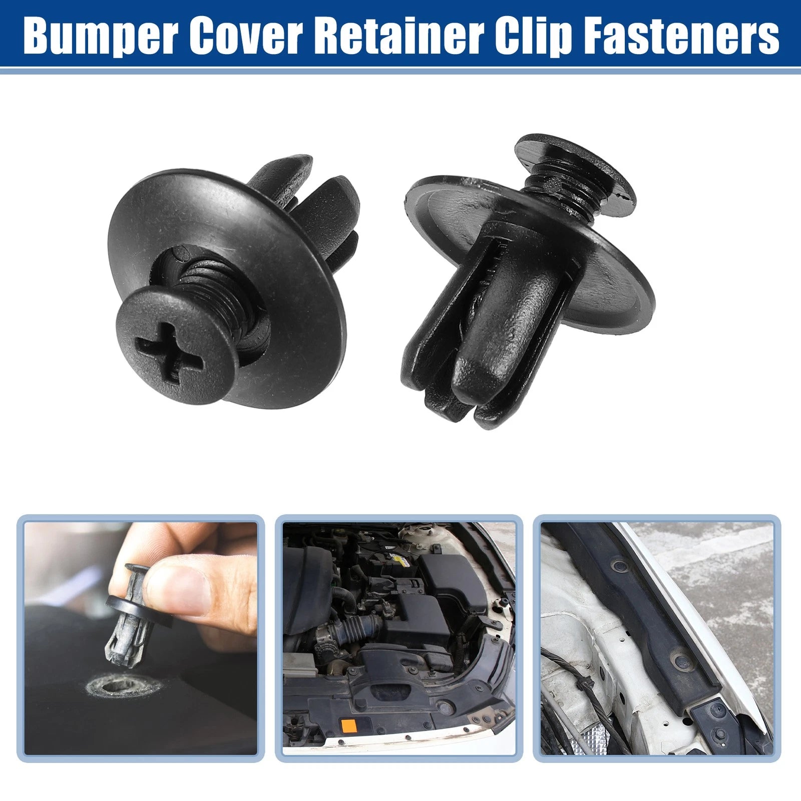 Bumper Cover Retainer Clips 30 Pack for Hyundai Sonata (2005–2010)