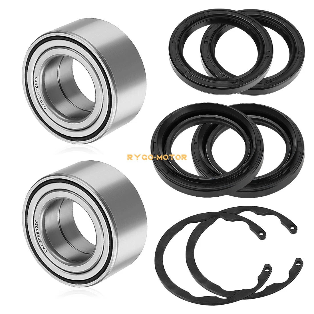 2pcs Front Wheel Bearing Kit for Kawasaki Bayou 300 400, Prairie 300 400