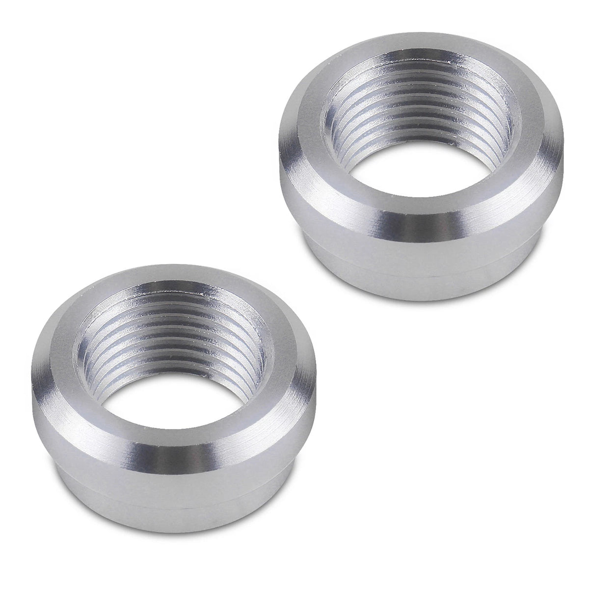 2Pcs Weld On Flange Fitting Bung Adapter 3/8 NPT Female Aluminum