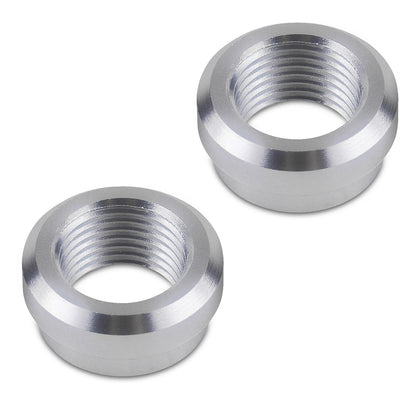 2Pcs Weld On Flange Fitting Bung Adapter 3/8 NPT Female Aluminum