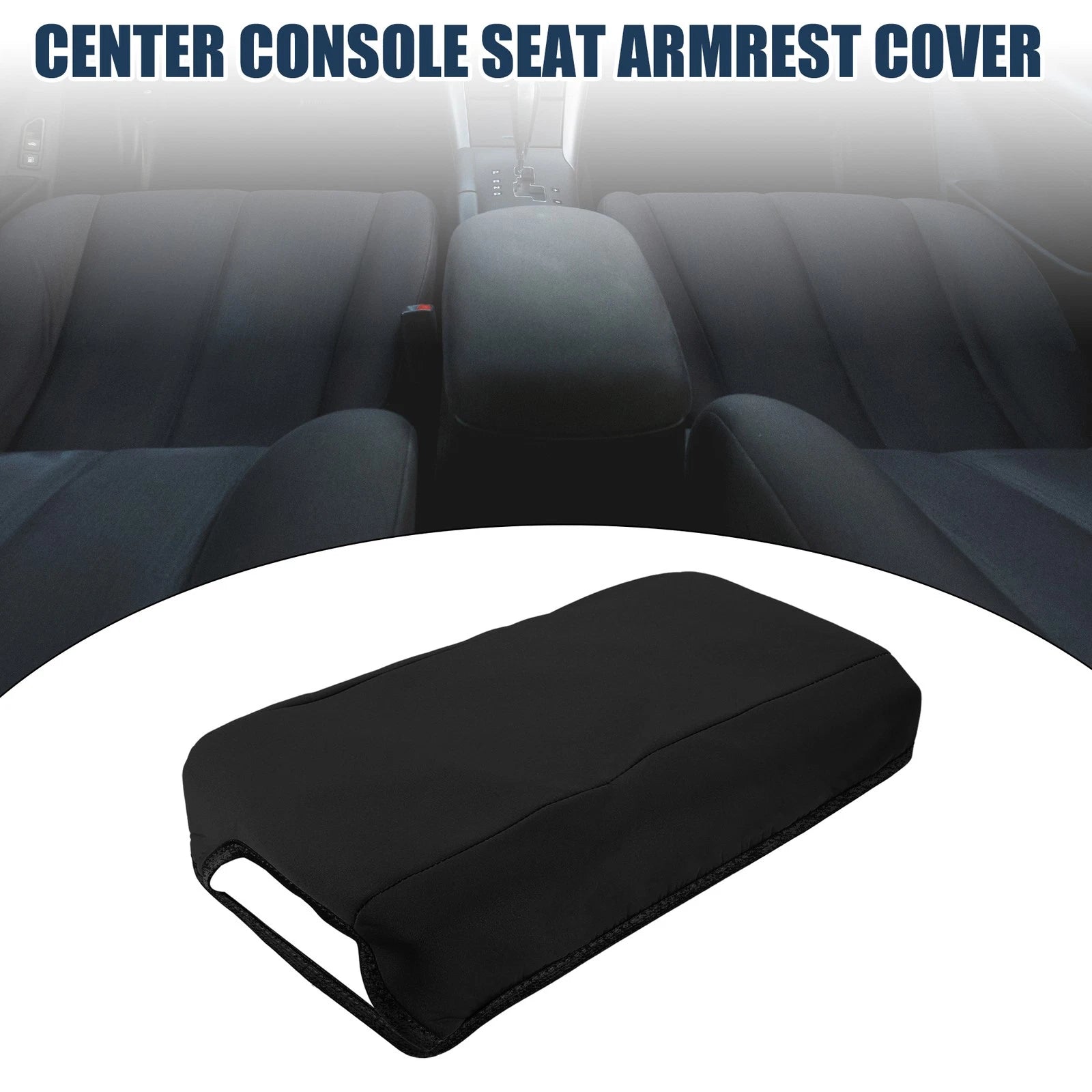 Armrest Protector Cover Pad for Hyundai Sonata 2015–2019 Neoprene Black