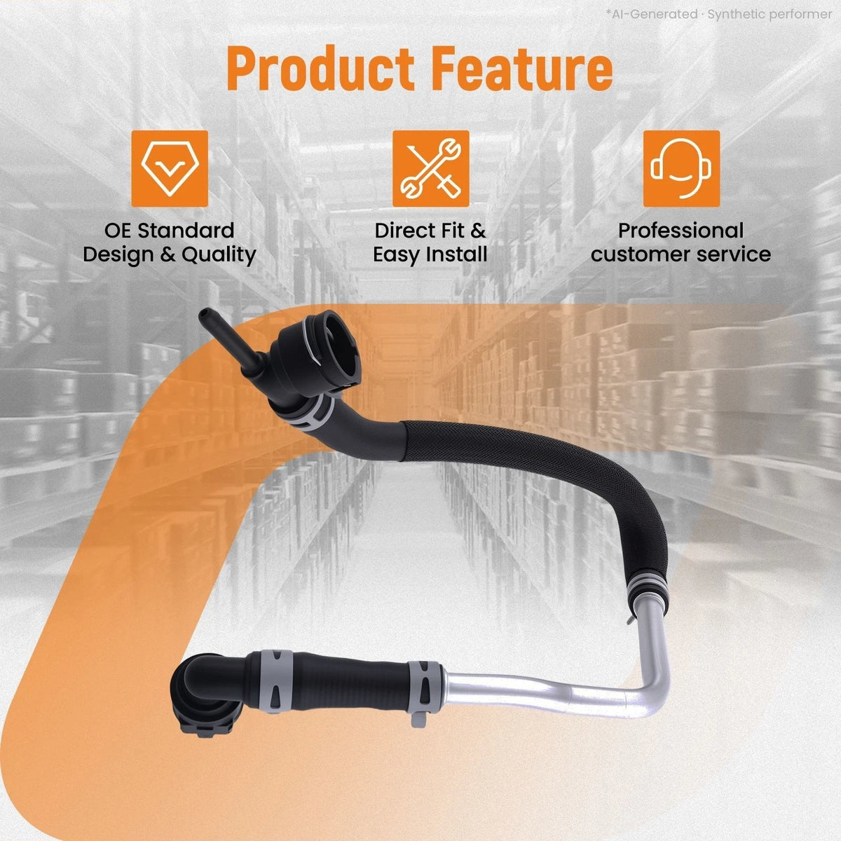 HVAC Heater Hose Kit for Jeep Wrangler (2018–2021) 68280784AB
