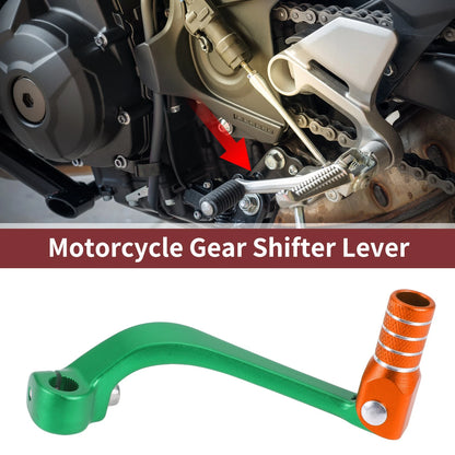 Folding Gear Shifter Lever for Honda CRF110F (2013–2018) Green Orange