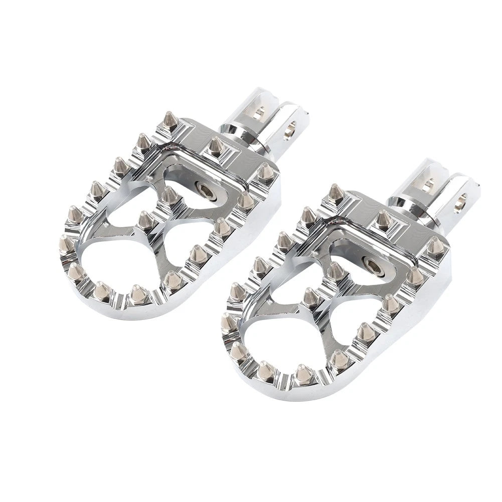 MX Style Chrome Foot Pegs for Harley Softail (2018–2023)