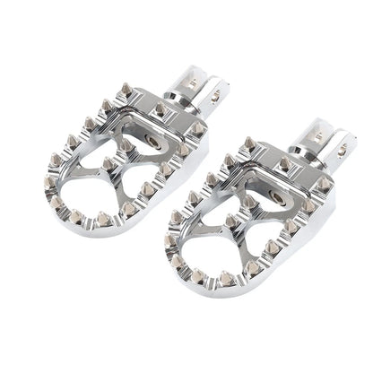 MX Style Chrome Foot Pegs for Harley Softail (2018–2023)