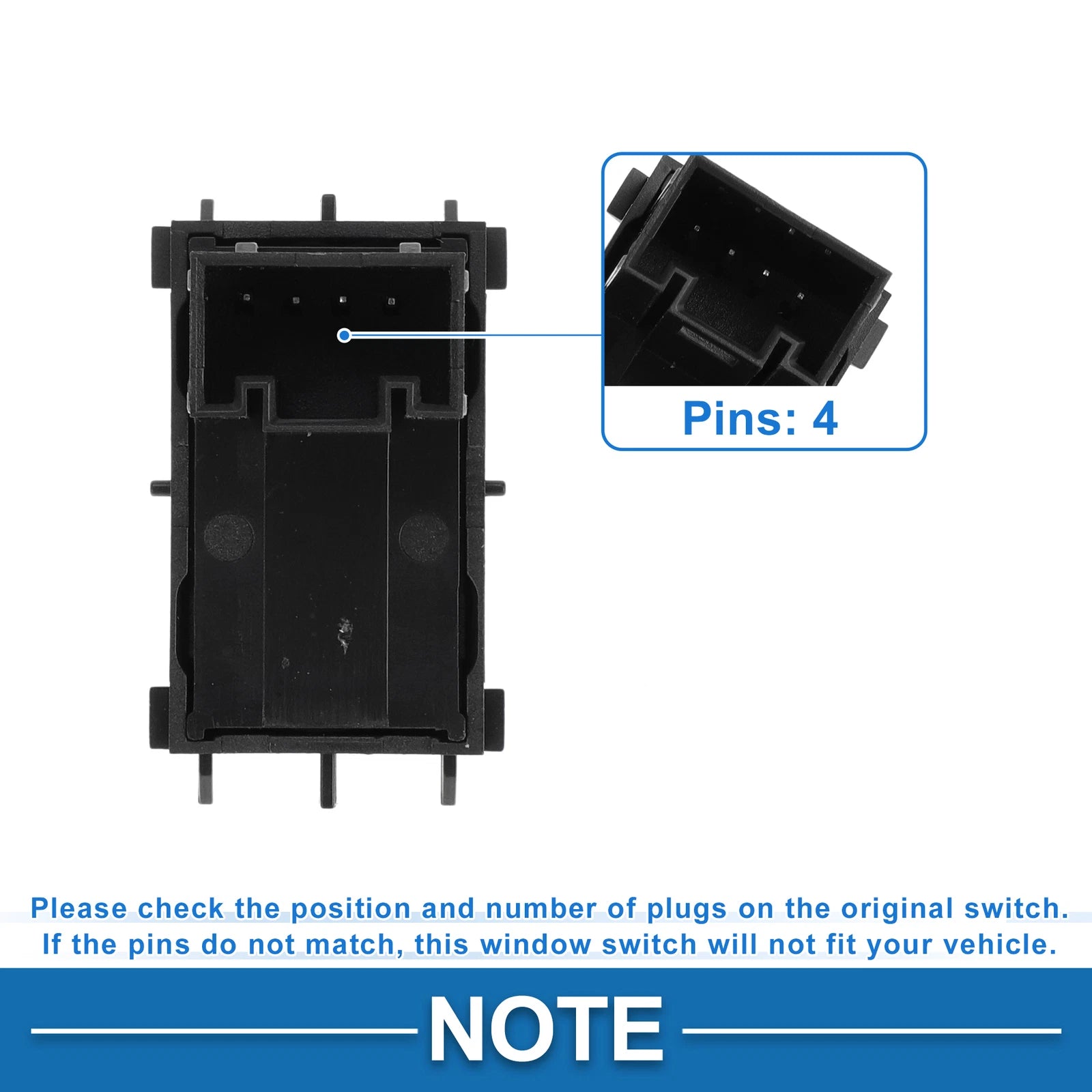 Power Window Switch for Volkswagen Lavida (2015–2019) No. 18D959855D