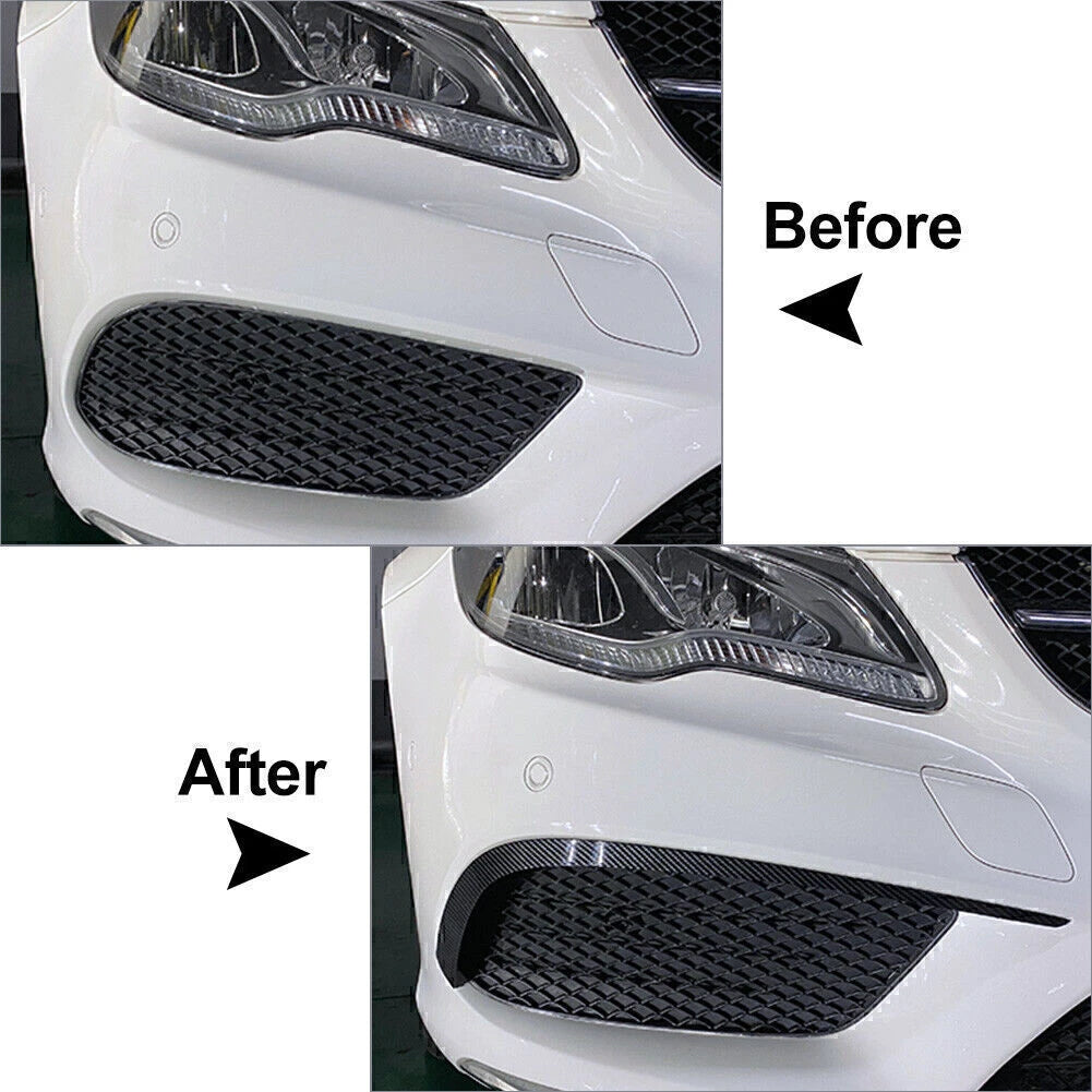 Front Bumper Lip Splitter Spoiler for Mercedes-Benz E-Class Coupe C207 (2013–2016)