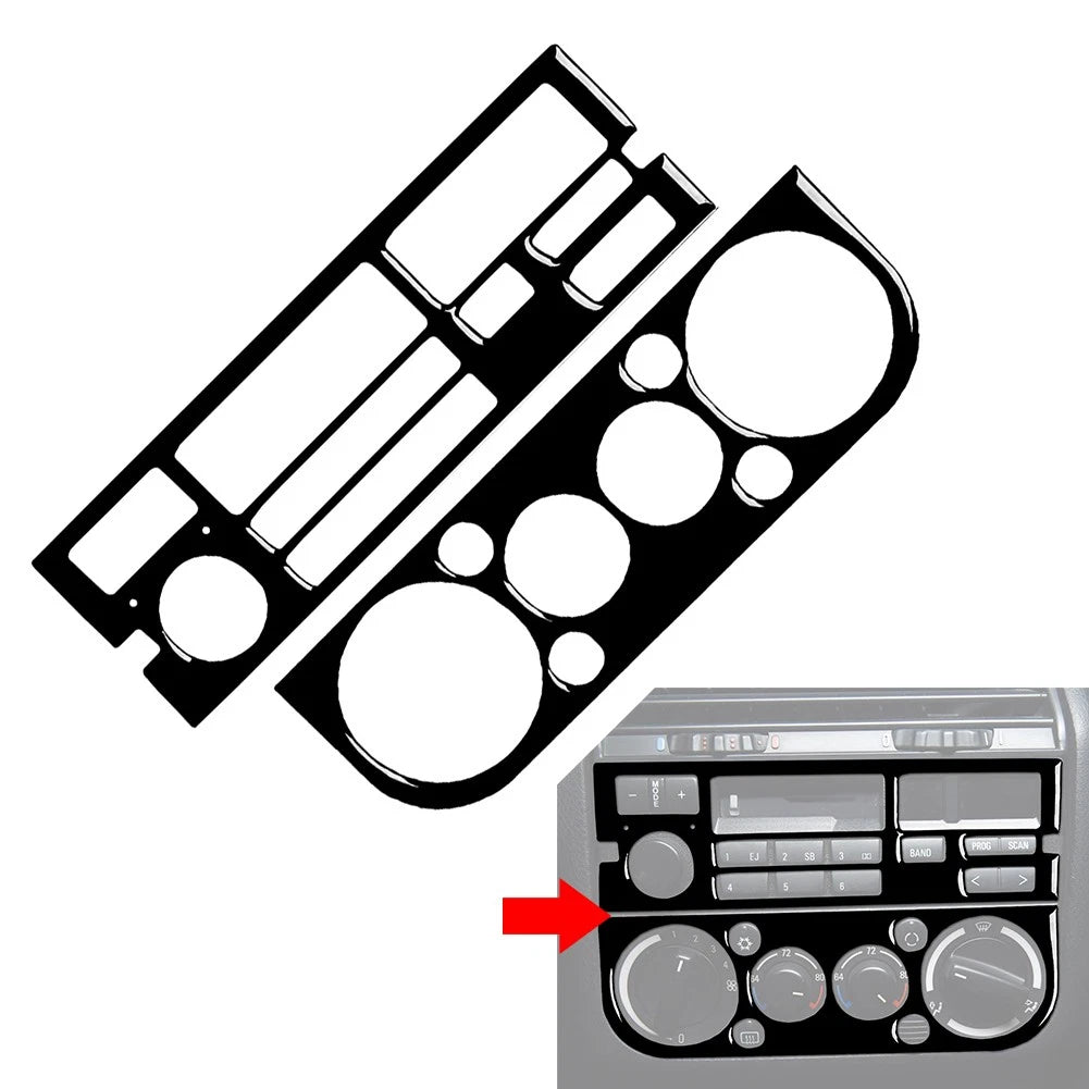 Black Radio AC Climate Control Panel Cover Trim for BMW 3 Series E36 (1994–1996)