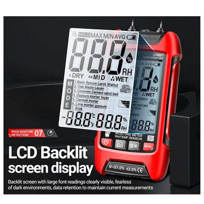 Wood Moisture Content Tester with Auto Shutdown and High Precision Sensor