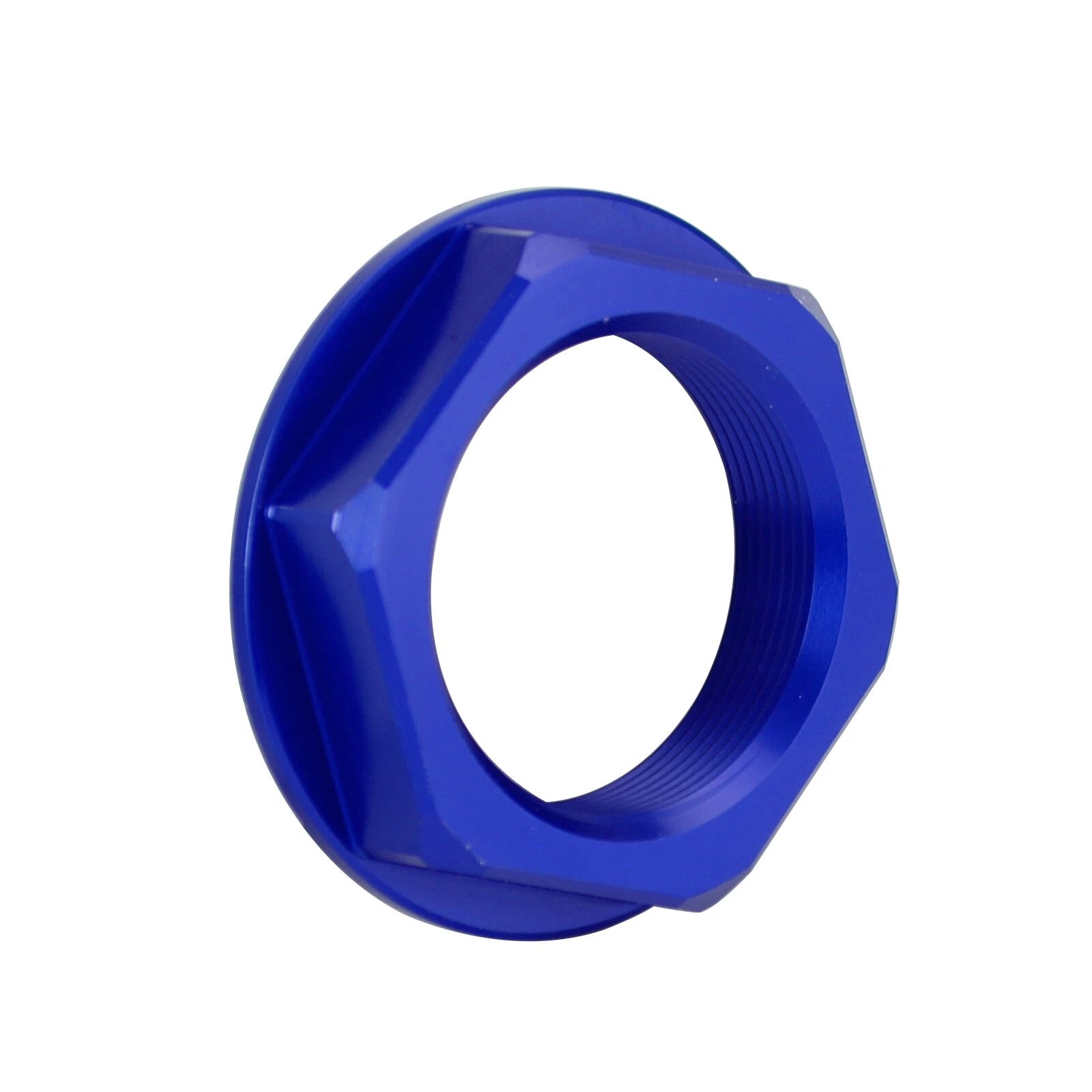 Billet Steering Stem Nut for Suzuki GSXR 600/750, YZF-R1, ZX6R, S1000RR (All Years) - Blue T9