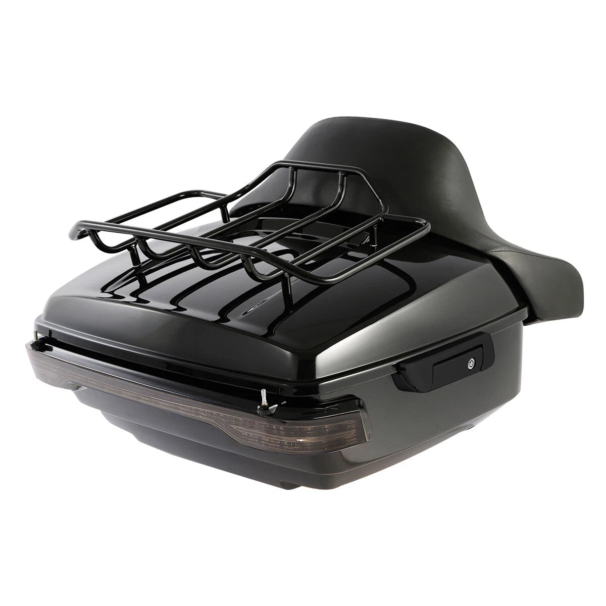 Trunk Backrest Pad Mount Rack Light for Harley Touring (2014–2026)
