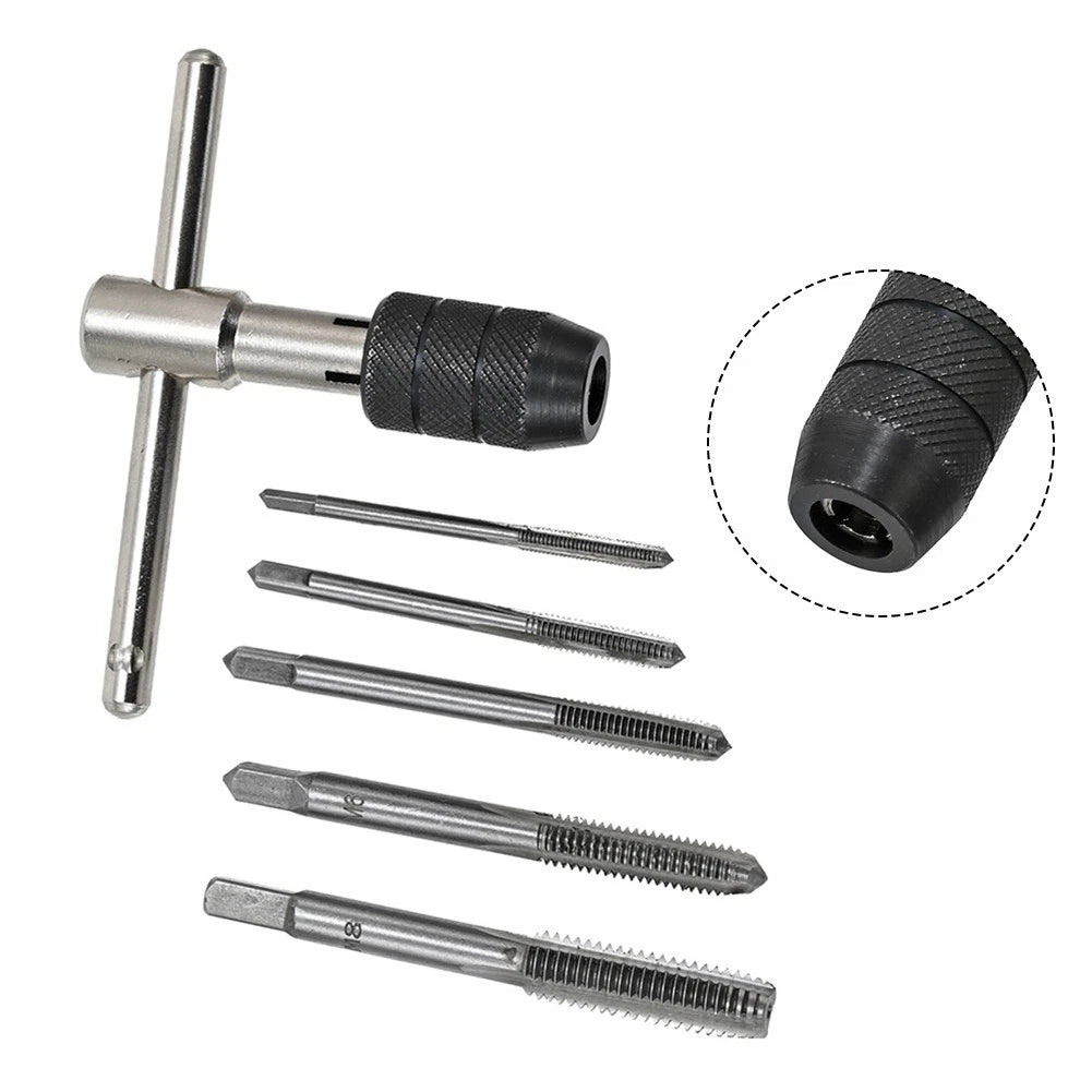 5PC Adjustable Ratchet Socket Wrench Set for M3 M8