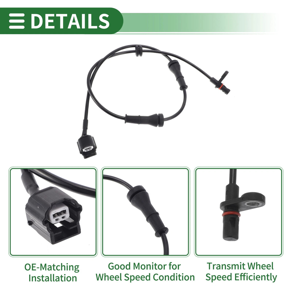 ABS Wheel Speed Sensor No. 479013DA0A for Nissan Sentra (2013–2019) Left Rear