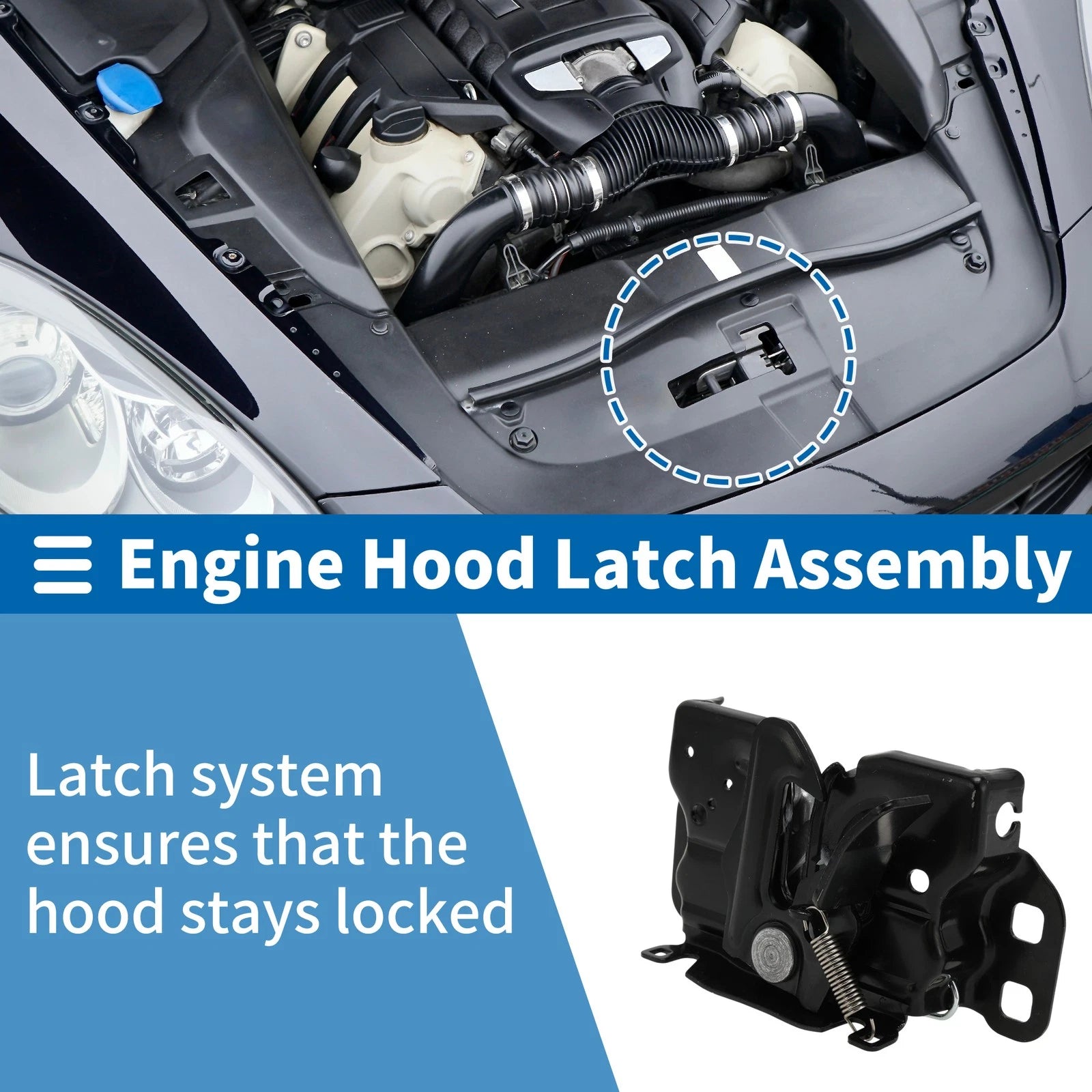 Hood Latch Assembly Replacement for Chrysler 200 (2011–2014)