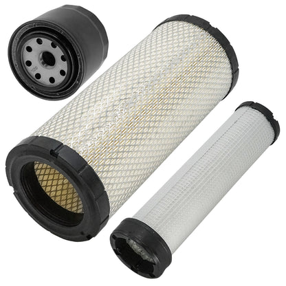 Air Fuel and Oil Filter Kit for John Deere 3120 3520 3720 4105 (2000–2018)