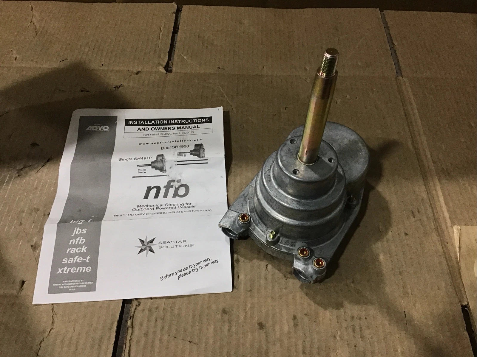 SeaStar NFB 4.2 Steering Helm SH4910P for (Helm Only)