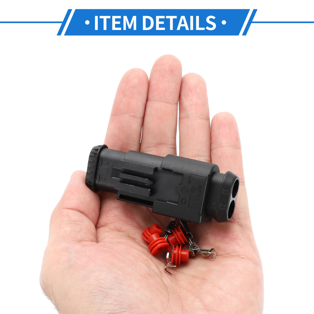 2 Pin Air Pump Connector Plug Set for Mercedes-Benz (1990–2024)