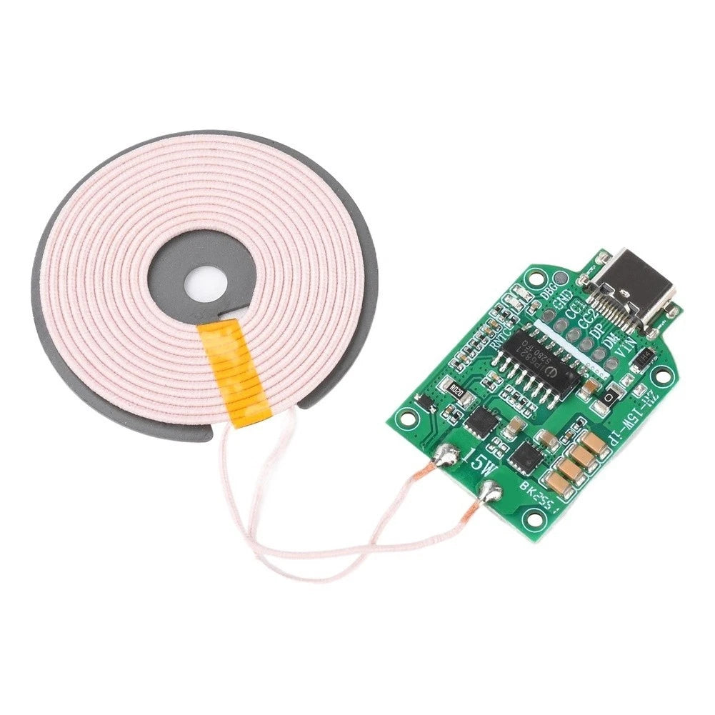 15W Wireless Charging Module for Cars (DC 5V 9V 12V Input)