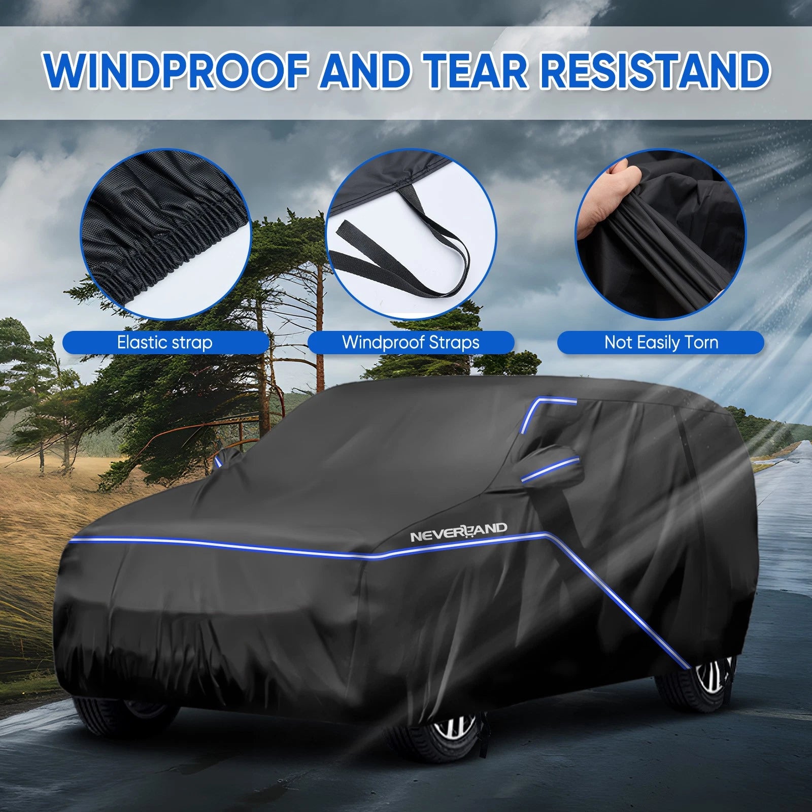 Heavy Duty Waterproof Car Cover for Dodge Durango (2003–2009)