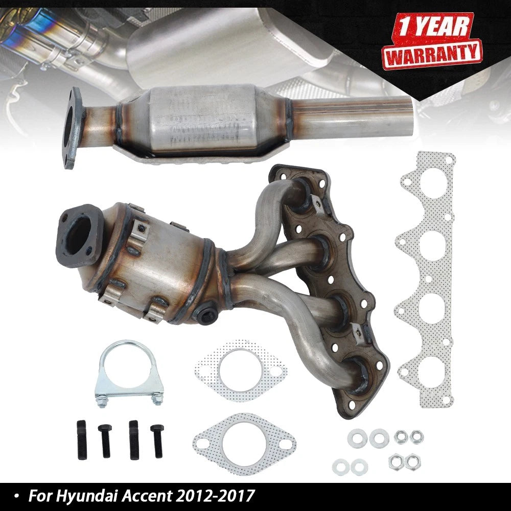 Front Rear Catalytic Converter for Hyundai Accent 1.6L L4 (2012–2017) 674891 16680