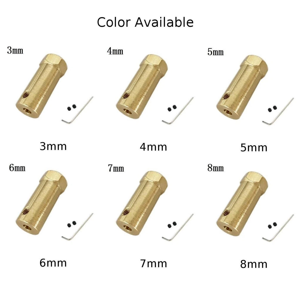 Extended Copper Hex Coupling for Robot Car
