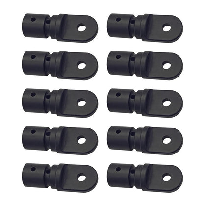 10 Pack Plastic Eye End Cap for 1-Inch Bimini Top Boat Canopy Tubing