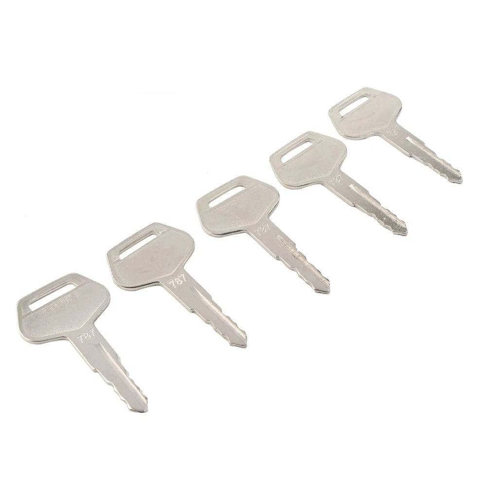 5 Piece Ignition Keys 787 TR261434 For Komatsu Excavator Dozer Loader