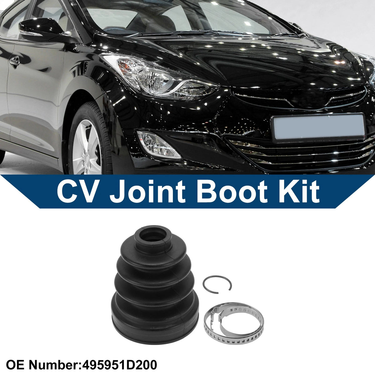 Inner CV Joint Boot Kit with Clamps for Hyundai Tucson (2010–2013)