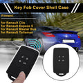 Black TPU Car Key Case for Renault Clio (2012–2019)