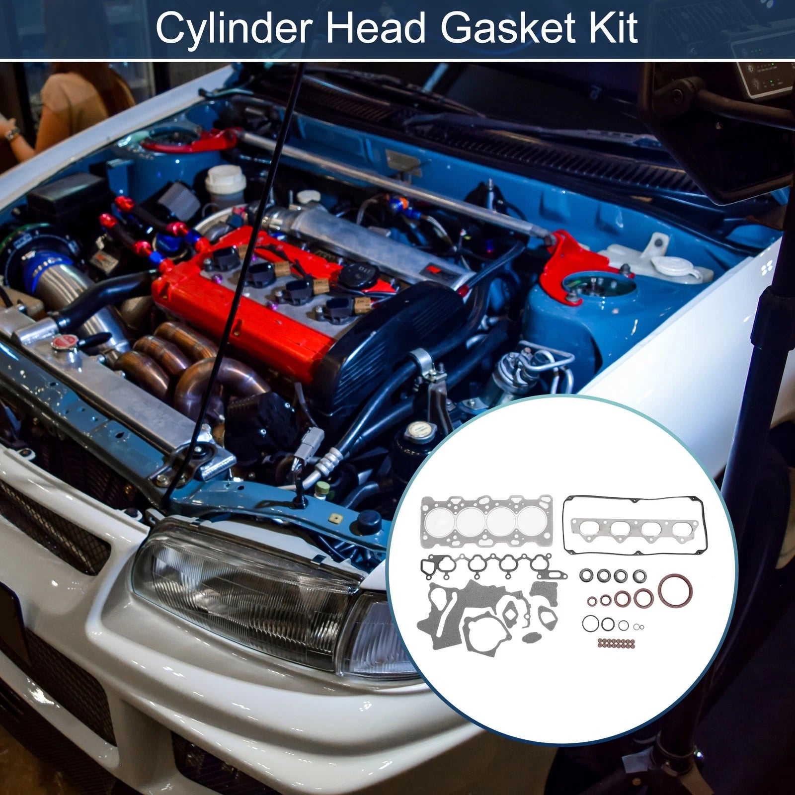 Cylinder Head Gasket Kit Replacement for Mitsubishi 4G64 (V31W) (1993–2000)