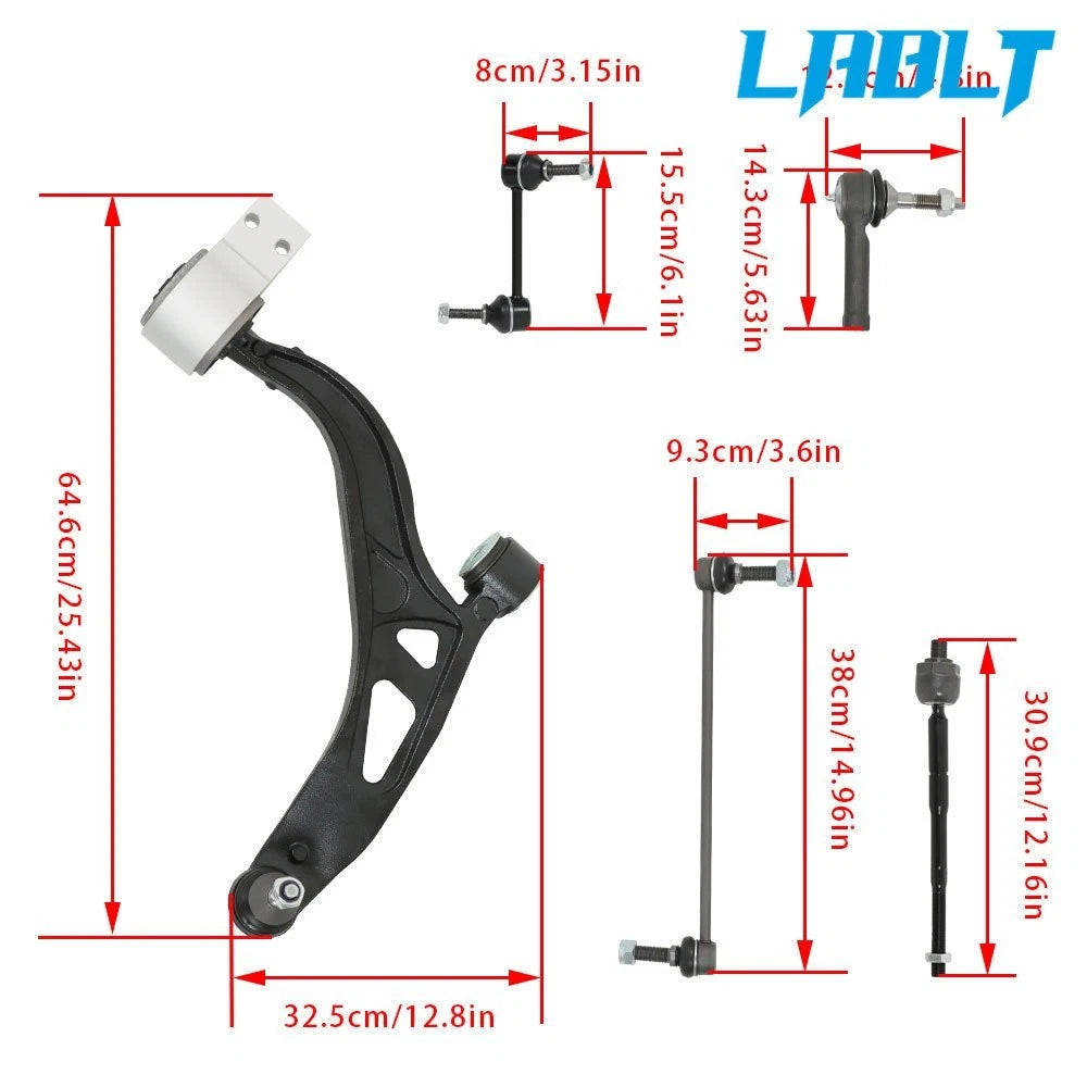 Front Lower Control Arm Ball Joint Tie Rod Sway Bar for Ford Explorer (2011–2017)