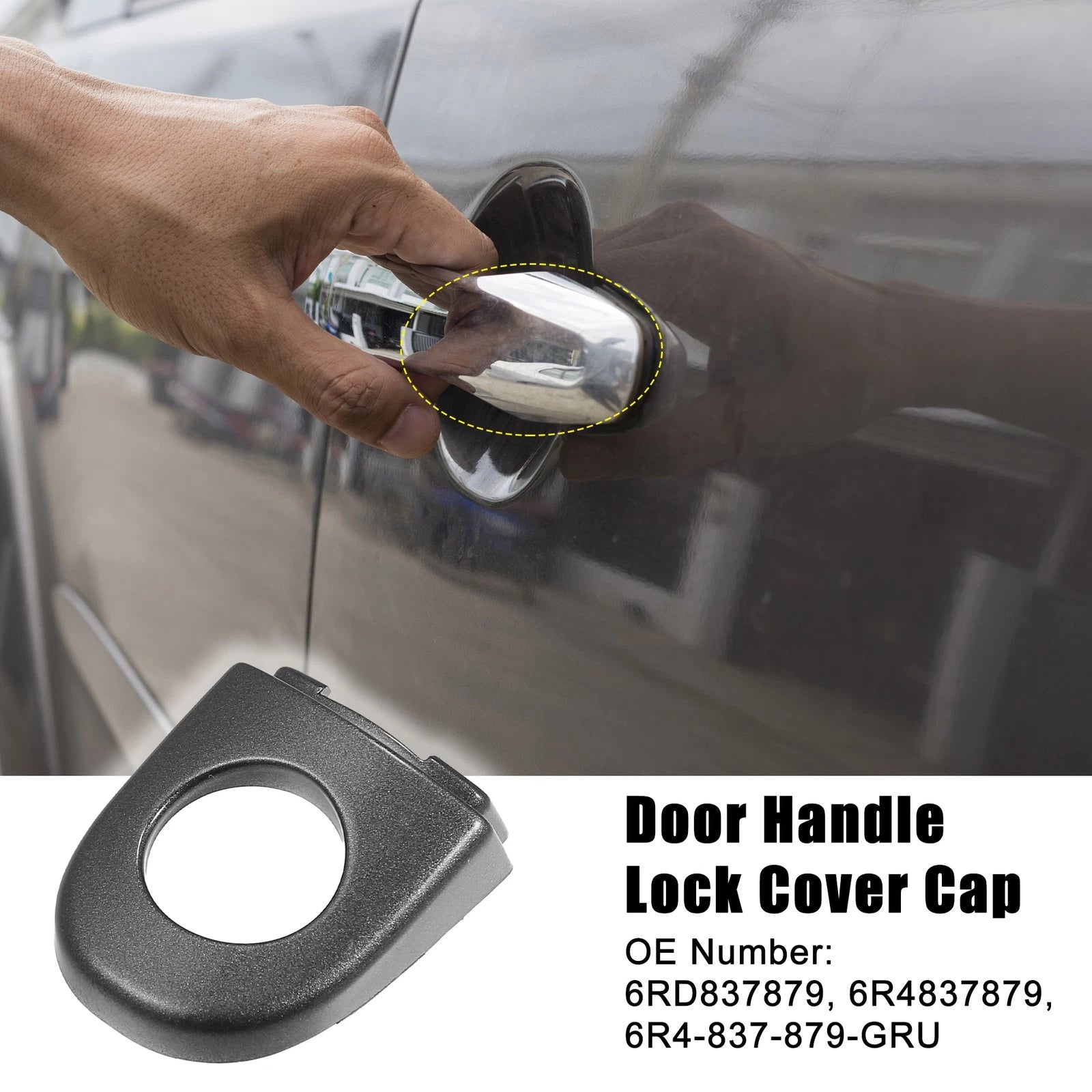Exterior Door Handle Lock Cover Cap Front Left for Volkswagen Jetta (2011–2016)