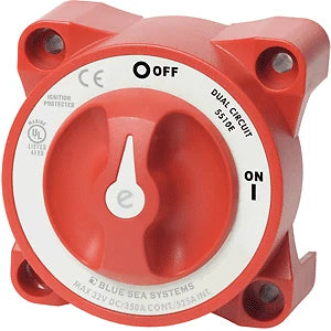 Dual Circuit Battery Switch for Blue Sea 5510E (e-Series)