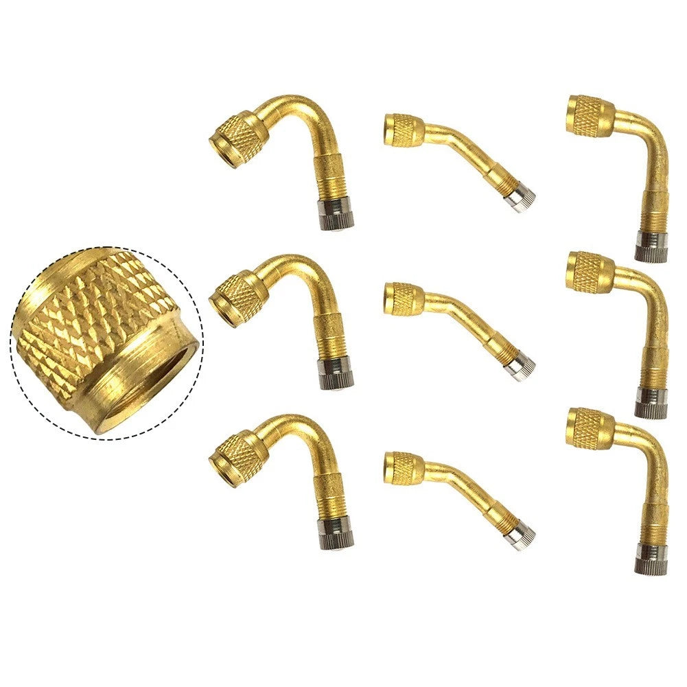 9 Pcs Tyre Valve Extension Set for Motorcycle (45, 90, 135 Degree Angles)